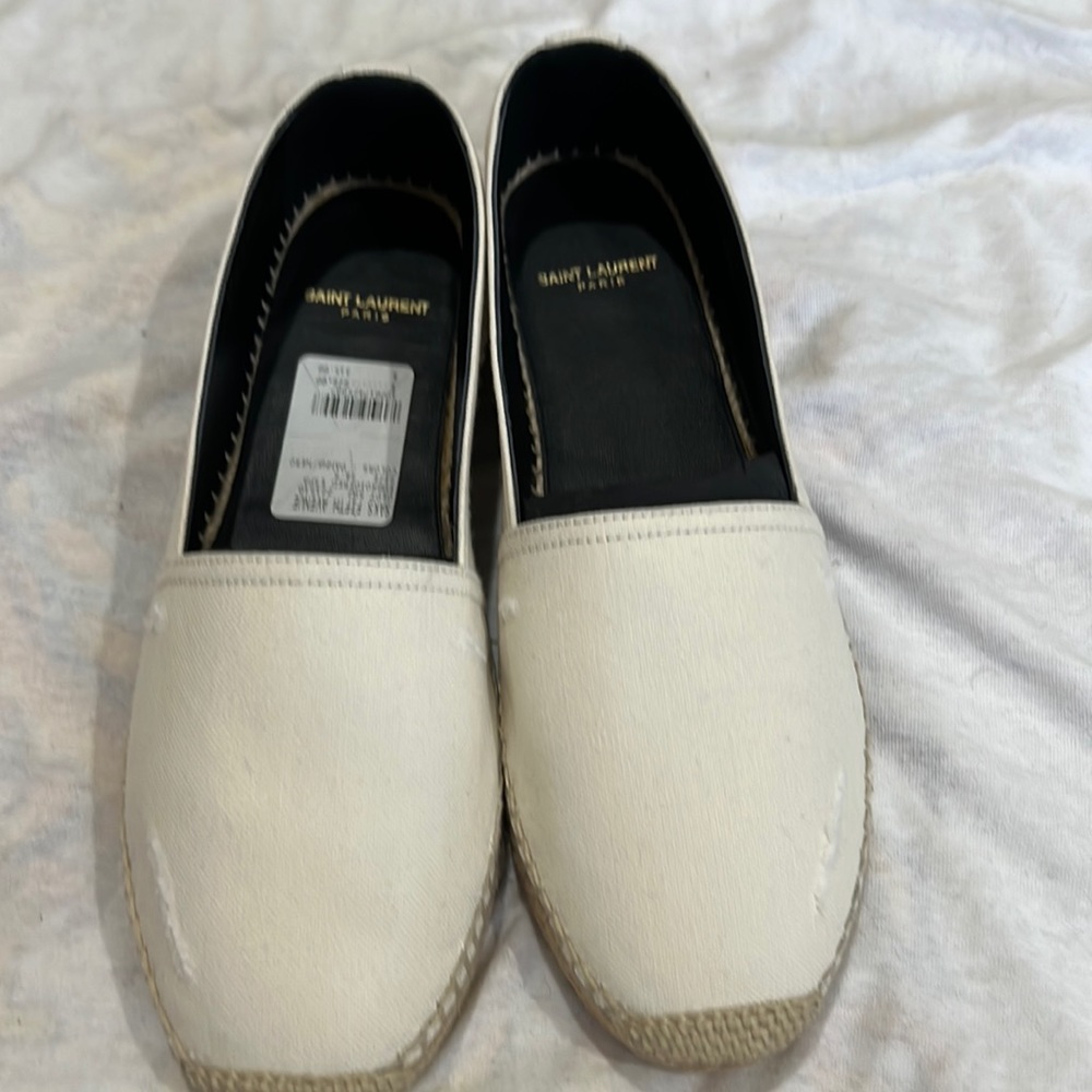 Ysl monogrammed espadrille